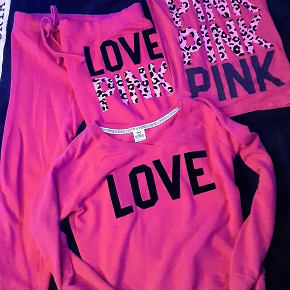 VICTORIA SECRET PINK 3PIECE MATCHING SET - Picture 1 of 6